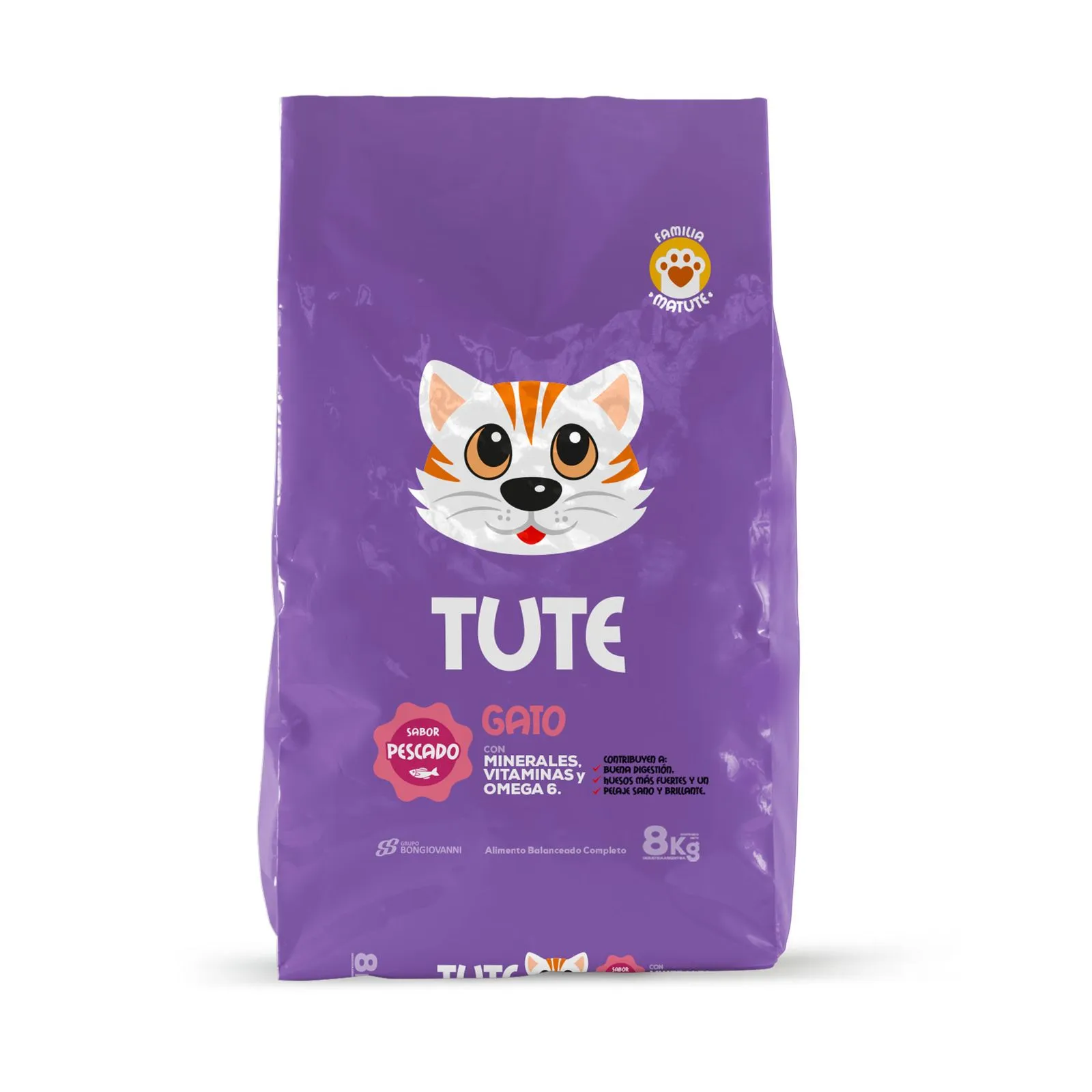 Tute gato 8 Kg.
