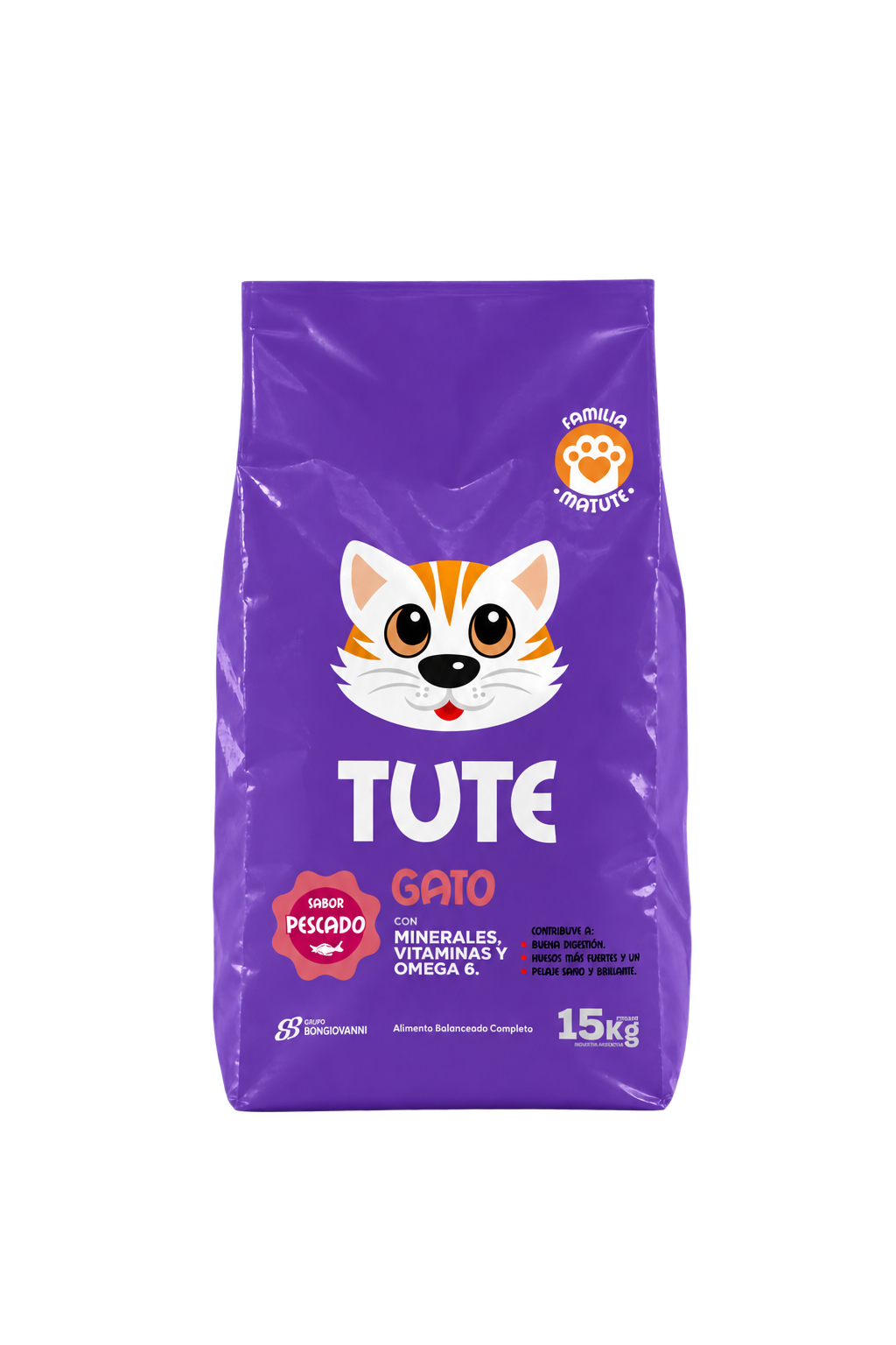Tute gato 15 Kg.