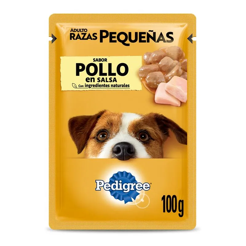 Pedigree pouch razas pequeñas pollo