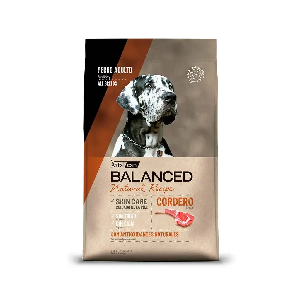 Balanced perro adulto cordero 3 Kg.