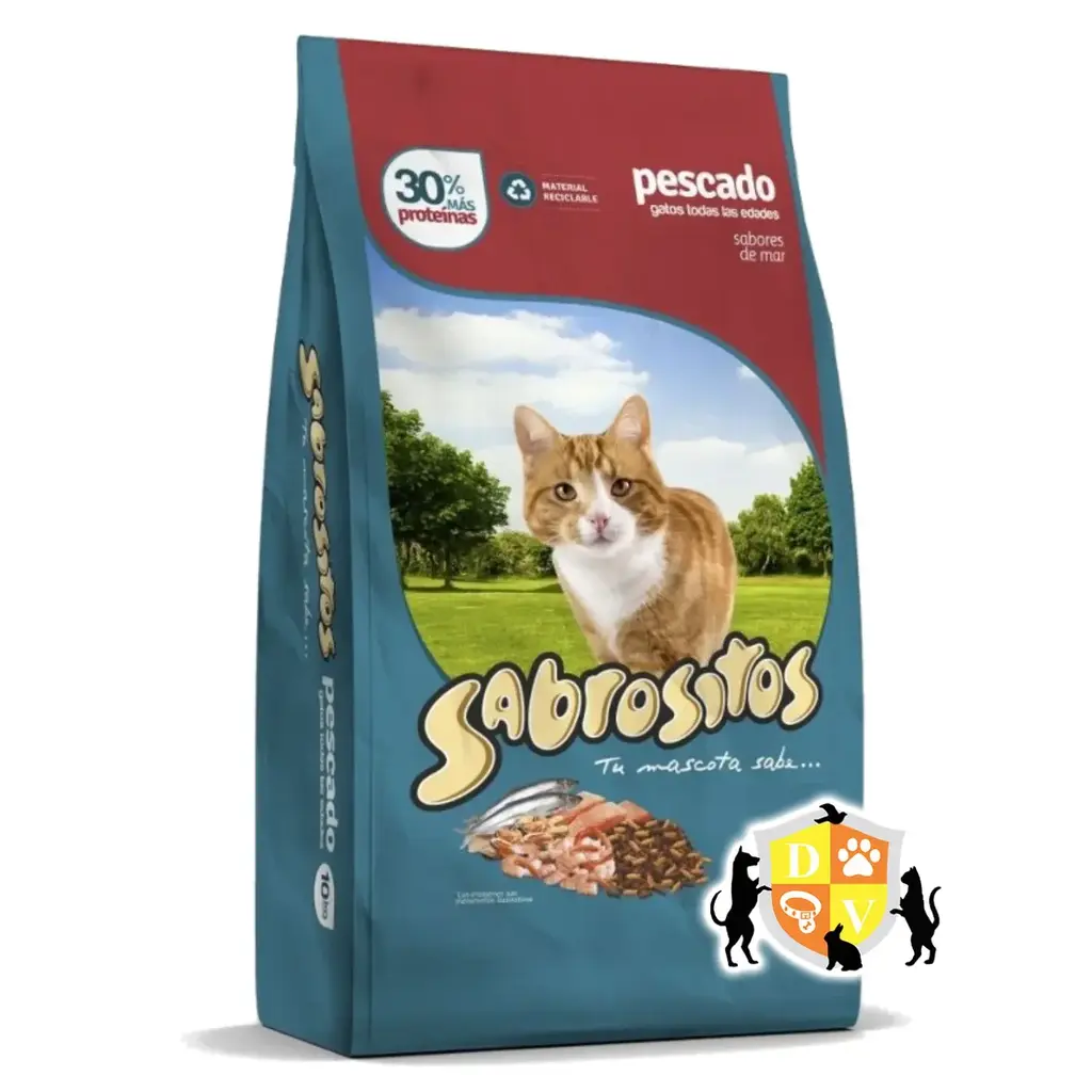 Sabrosito para gatos pescado 10 Kg.